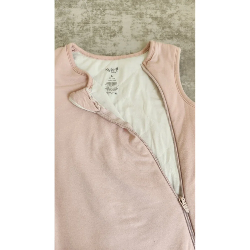 Kyte Baby Girl Bamboo Sleep Sack Bag 1.0 TOG Large Blush Pink Nursery Breathable